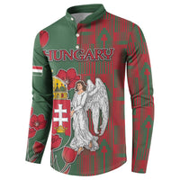 Personalized Hungary Button Sweatshirt Coat Of Arms 1896 - Wonder Print Shop