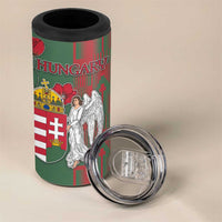 Personalized Hungary 4 in 1 Can Cooler Tumbler Coat Of Arms 1896 - Wonder Print Shop