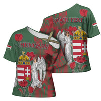 Personalized Hungary Cross Shoulder Shirt Coat Of Arms 1896 - Wonder Print Shop