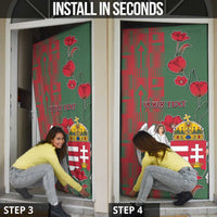 Hungary Door Cover Coat Of Arms 1896 - Wonder Print Shop