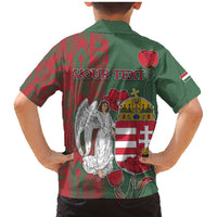 Personalized Hungary Family Matching Mermaid Dress and Hawaiian Shirt Coat Of Arms 1896 - Wonder Print Shop