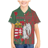 Personalized Hungary Family Matching Mermaid Dress and Hawaiian Shirt Coat Of Arms 1896 - Wonder Print Shop