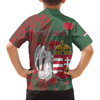 Personalized Hungary Family Matching Tank Maxi Dress and Hawaiian Shirt Coat Of Arms 1896 - Wonder Print Shop