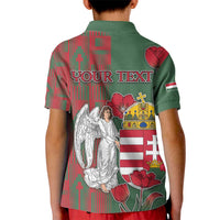 Personalized Hungary Kid Polo Shirt Coat Of Arms 1896 - Wonder Print Shop
