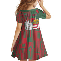 Personalized Hungary Kid Short Sleeve Dress Coat Of Arms 1896 - Wonder Print Shop