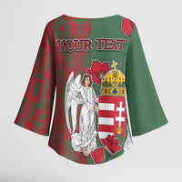 Personalized Hungary Kimono Sleeve Blouse Coat Of Arms 1896 - Wonder Print Shop