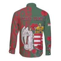 Personalized Hungary Long Sleeve Button Shirt Coat Of Arms 1896 - Wonder Print Shop
