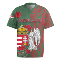 Personalized Hungary Rugby Jersey Coat Of Arms 1896 - Wonder Print Shop
