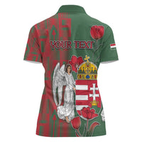 Personalized Hungary Women Polo Shirt Coat Of Arms 1896 - Wonder Print Shop