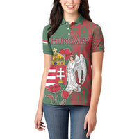 Personalized Hungary Women Polo Shirt Coat Of Arms 1896 - Wonder Print Shop
