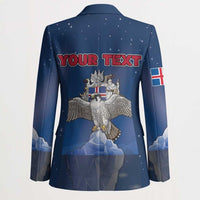 Personalized Iceland Blazer The Gyrfalcon With Symbol - Wonder Print Shop