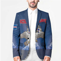 Personalized Iceland Blazer The Gyrfalcon With Symbol - Wonder Print Shop