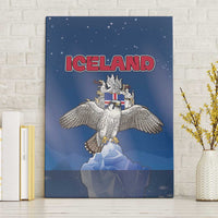 Iceland Canvas Wall Art The Gyrfalcon With Symbol - Wonder Print Shop