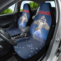 Iceland Car Seat Cover The Gyrfalcon With Symbol - Wonder Print Shop