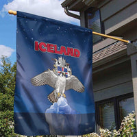 Iceland Garden Flag The Gyrfalcon With Symbol - Wonder Print Shop