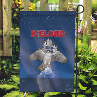 Iceland Garden Flag The Gyrfalcon With Symbol - Wonder Print Shop