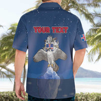 Personalized Iceland Hawaiian Shirt The Gyrfalcon With Symbol - Wonder Print Shop