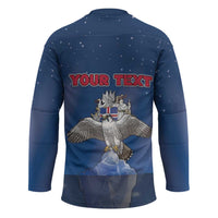 Personalized Iceland Hockey Jersey The Gyrfalcon With Symbol - Wonder Print Shop
