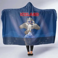 Iceland Hooded Blanket The Gyrfalcon With Symbol - Wonder Print Shop