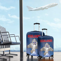 Iceland Luggage Cover The Gyrfalcon With Symbol - Wonder Print Shop