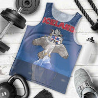 Personalized Iceland Men Tank Top The Gyrfalcon With Symbol - Wonder Print Shop