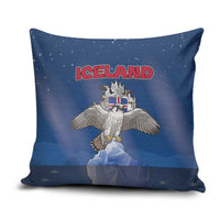 Iceland Pillow Cover The Gyrfalcon With Symbol - Wonder Print Shop