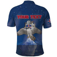 Personalized Iceland Polo Shirt The Gyrfalcon With Symbol - Wonder Print Shop