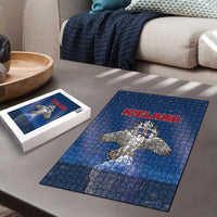 Iceland Puzzle The Gyrfalcon With Symbol - Wonder Print Shop