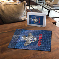 Iceland Puzzle The Gyrfalcon With Symbol - Wonder Print Shop