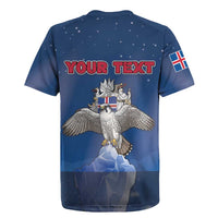 Personalized Iceland Rugby Jersey The Gyrfalcon With Symbol - Wonder Print Shop