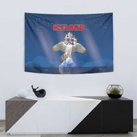 Iceland Tapestry The Gyrfalcon With Symbol - Wonder Print Shop