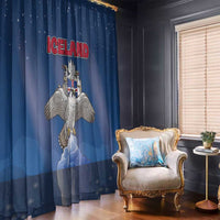 Iceland Window Curtain The Gyrfalcon With Symbol - Wonder Print Shop
