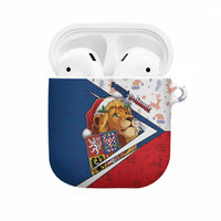 Czech Republic Christmas AirPods Case The Lion With Coat Of Arms - Wonder Print Shop