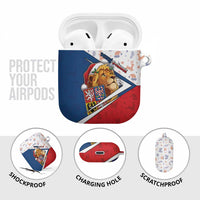 Czech Republic Christmas AirPods Case The Lion With Coat Of Arms - Wonder Print Shop