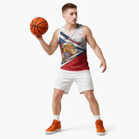 Czech Republic Christmas Basketball Jersey The Lion With Coat Of Arms - Wonder Print Shop