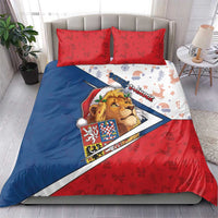 Czech Republic Christmas Bedding Set The Lion With Coat Of Arms - Wonder Print Shop
