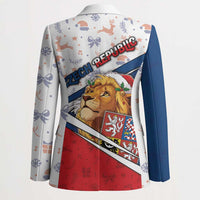 Czech Republic Christmas Blazer The Lion With Coat Of Arms - Wonder Print Shop