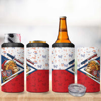 Czech Republic Christmas 4 in 1 Can Cooler Tumbler The Lion With Coat Of Arms - Wonder Print Shop