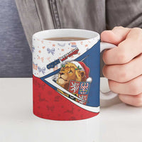 Czech Republic Christmas Ceramic Mug The Lion With Coat Of Arms - Wonder Print Shop