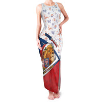 Czech Republic Christmas Family Matching Tank Maxi Dress and Hawaiian Shirt The Lion With Coat Of Arms - Wonder Print Shop