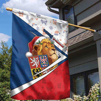Czech Republic Christmas Garden Flag The Lion With Coat Of Arms - Wonder Print Shop