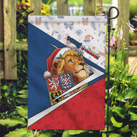 Czech Republic Christmas Garden Flag The Lion With Coat Of Arms - Wonder Print Shop