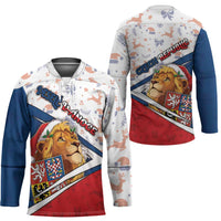 Czech Republic Christmas Hockey Jersey The Lion With Coat Of Arms - Wonder Print Shop