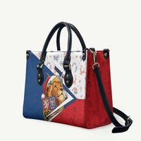 Czech Republic Christmas Leather Bag The Lion With Coat Of Arms - Wonder Print Shop