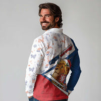 Czech Republic Christmas Long Sleeve Polo Shirt The Lion With Coat Of Arms - Wonder Print Shop