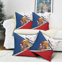 Czech Republic Christmas Pillow Cover The Lion With Coat Of Arms - Wonder Print Shop