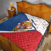 Czech Republic Christmas Quilt The Lion With Coat Of Arms - Wonder Print Shop