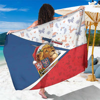 Czech Republic Christmas Sarong The Lion With Coat Of Arms - Wonder Print Shop