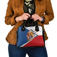 Czech Republic Christmas Shoulder Handbag The Lion With Coat Of Arms - Wonder Print Shop