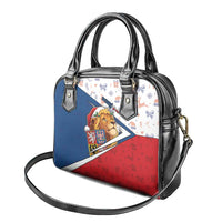 Czech Republic Christmas Shoulder Handbag The Lion With Coat Of Arms - Wonder Print Shop